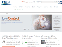 Tablet Screenshot of fssi-ca.com